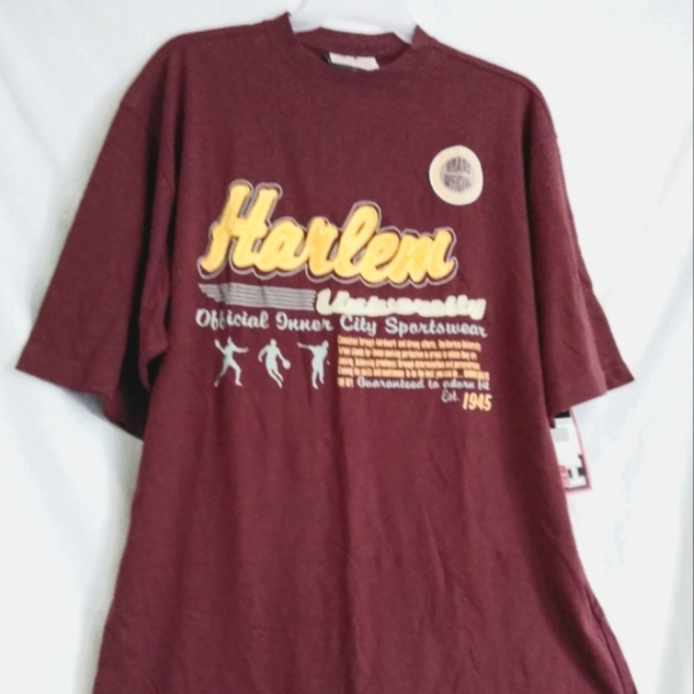 NEW Men's Harlem University Cotton Tee Shirt NWT (XL)